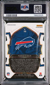 Graded 2022 Panini Select Damar Hamlin #100 Die-Cut Green/Yellow Prizm Rookie RC Football Card PSA 10 Gem Mint
