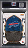 Graded 2022 Panini Select Damar Hamlin #100 Die-Cut Green/Yellow Prizm Rookie RC Football Card PSA 10 Gem Mint