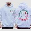 'Dirty Hand Clean Money' Mexican Flag Skull Hoodie by Dog Mom Hat