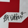 Framed Autographed/Signed JK J.K. Dobbins 35x39 Ohio State Red College Football Jersey JSA COA