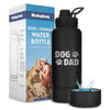 Dog + Human Water Bottle with Detachable Dog Bowl by Rubyloo