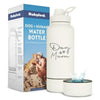 Dog + Human Water Bottle with Detachable Dog Bowl by Rubyloo