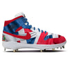 "Dominican Republic Waving Flag" Jordan 1 Retro Cleats by Stadium Custom Kicks