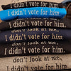 Don't Look at Me I Didn't Vote for Him Embroidered Sweatshirt - Sassy Political Graphic Hoodie, Funny Election Quote Shirt for Bold Statements by Dog Mom Hat