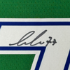 Framed Autographed/Signed Luka Doncic 35x39 Dallas Mavericks Green Authentic Basketball Jersey Fanatics COA