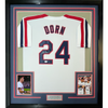 Framed Autographed/Signed Corbin Bernsen Roger Dorn 35x39 Major League Cleveland Baseball Jersey JSA COA
