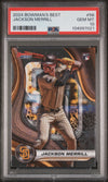 Graded 2024 Topps Bowmans Best Jackson Merrill #56 Rookie RC Baseball Card PSA 10 Gem Mint