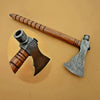 Damascus Wood Handle Smoking Axe 19 Inch by JW SteelCrafts