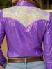 Daphne Purple Metallic Pearl Snap Rodeo Shirt by Neon Spur