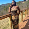 🌞 Summer Strapless Printed Tube Dress – Slim Fit Bodycon Mini by FitiqueFit