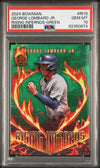 Graded 2024 Topps Bowman George Lombard Jr #RI15 Rising Infernos Green #/99 Rookie RC Baseball Card PSA 10 Gem Mint