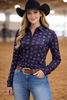 Neon Spur Brand Babe Quarter Zip Sun Shirt by Neon Spur