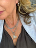 RIVETED MOON HOOPS by Bellaforma Jewelry