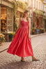Women's Retro Plaid Sleeveless A-Line Maxi Dress – Fitted Waist Pleated Sundress by FitiqueFit
