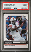 Graded 2024 Panini Instant NIL Cam Ward #CWA Rookie RC Football Card PSA 8 Near Mint