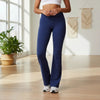 Women's High-Waist Flared Fitness Pants – Running Sport Trousers by FitiqueFit