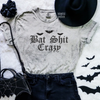 Bat shit crazy embroidered color blast tshirt by Madness & Mayhem LLC