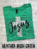 I Speak The Name Of Jesus Over You Bleached Cross Tee