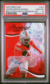 Graded 2023 Panini Prestige Jaxon Smith-Njigba #347 Red Xtra Points Premium Signature AUTO #/199 Rookie RC Football Card PSA 10 Gem Mint