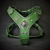 The ''Eros'' harness Green Small to Medium Size by Bestia Dog Gear
