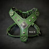 The ''Eros'' harness Green Small to Medium Size by Bestia Dog Gear