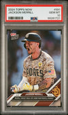 Graded 2024 Topps Now Jackson Merrill #591 Rookie RC Baseball Card PSA 10 Gem Mint