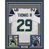 Framed Autographed/Signed Earl Thomas III 35x39 Seattle White Football Jersey Beckett BAS COA by Hall of Fame Sports Memorabilia