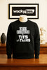 Easily Distracted By Tits and Tacos Adult Humor Funny Graphic Tee Shirt by MyWackyTees