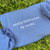 Easily Distracted By Rocks Embroidered Sweatshirt, Gift For Geologist, Gift For Rock Climber, Rock Lover by Dog Mom Hat