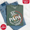 El Papá Más Chingón Comfort Colors T-Shirt – Funny Mexican Dad Tee by Adorb Custom Tees