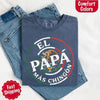 El Papá Más Chingón Comfort Colors T-Shirt – Funny Mexican Dad Tee by Adorb Custom Tees