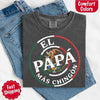 El Papá Más Chingón Comfort Colors T-Shirt – Funny Mexican Dad Tee by Adorb Custom Tees
