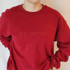 Embroidered You Matter Sweatshirt, Mental Health Hoodie, Embroidered Crewneck, Mental Health Awareness by Dog Mom Hat