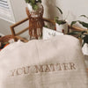 Embroidered You Matter Sweatshirt, Mental Health Hoodie, Embroidered Crewneck, Mental Health Awareness by Dog Mom Hat