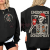 Emergency Department Christmas Sweatshirt by Dog Mom Hat