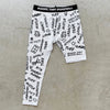 Emotions - Single-Leg Compression Tights - Right - White by Bigger Than Basketball