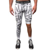 Emotions - Single-Leg Compression Tights - Right - White by Bigger Than Basketball