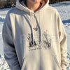 "Enjoy The Little Things" Cute Cat & Nature Hoodie – Whimsical Aesthetic Pullover, Cozy Cat Lover Streetwear, Unisex Nature-Inspired Sweatshirt