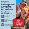 Pet First Aid Kit for Dogs & Cats with Vet-Approved Essentials by Rubyloo