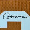 Framed Autographed/Signed Quinn Ewers 35x39 Texas Orange College Football Jersey Beckett BAS COA