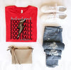 Loud and Proud Football Mom Graphic Tee by Anchored Grace Boutique