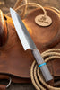 Japanese Gyuto Chef Knife 8” – Kurouchi Finish Blade with Wa Handle, Traditional Meiji Style by JW SteelCrafts