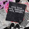 Very feral Embroidered Mineralwash Tshirt by Madness & Mayhem LLC