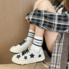 Contrast Star Round Toe Athletic Sneakers – Pastel Flat Shoes by FitiqueFit