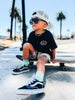 THE SURF TEAM TEE - BLACK by LITTLE RAD THINGS