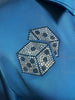 High Roller Rhinestone Matte Satin Button Up Rodeo Shirt by Neon Spur