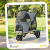 3 Wheel Pet Stroller with Easy One-Click Quick Fold, Mesh Window, Washable Cushion, for Medium Dogs by Furr Baby Gifts