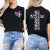 She Loves Jesus And America Too! - Tee - White Design by The Neeley Design Co Wholesale