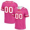 Custom Pink Classic Style White Personalized Authentic Football Jersey FBJ02-bc0f00b