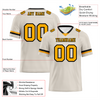 Custom Grey Classic Style Yellow Personalized Authentic Football Jersey FBJ02-bc0f00e